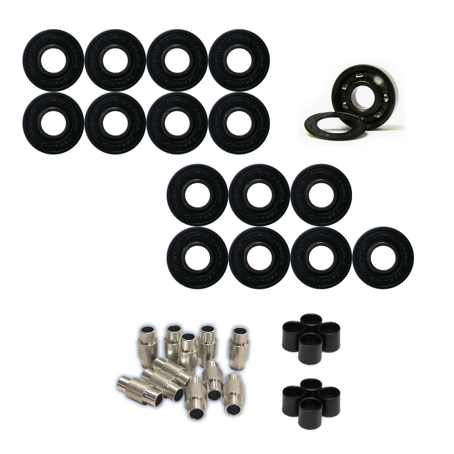 Labeda Shooter Inline Roller Hockey Wheels with Hybrid Ceramic Bearings - Multiple Sizes Available for Speed & Performance | Perfect for Indoor & Outdoor Hockey Games, Training & Competitive Play