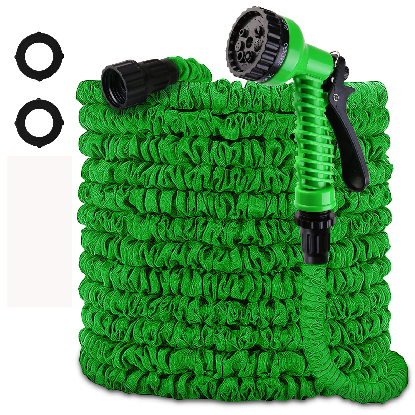 75FT Expandable Garden Hose with 7-Pattern Spray Nozzle - Lightweight, Flexible Water Hose for Gardening, Lawn Care, Car Washing & Outdoor Cleaning - Perfect for Backyard, Patio, and Home Maintenance