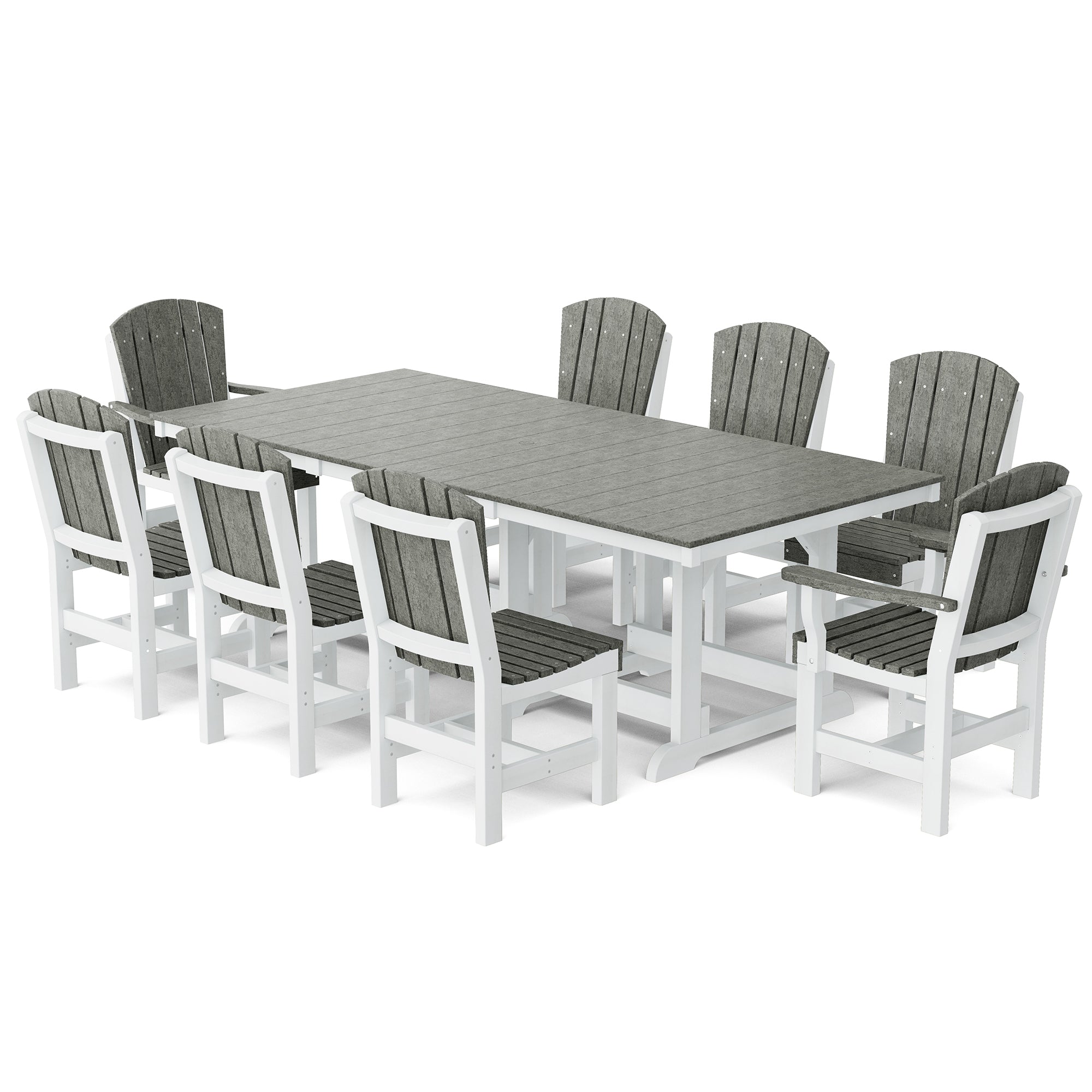 Heritage 9-Piece 44x94 Inch Dining Table Set - Perfect for Family Gatherings, Dinner Parties & Formal Dining Rooms