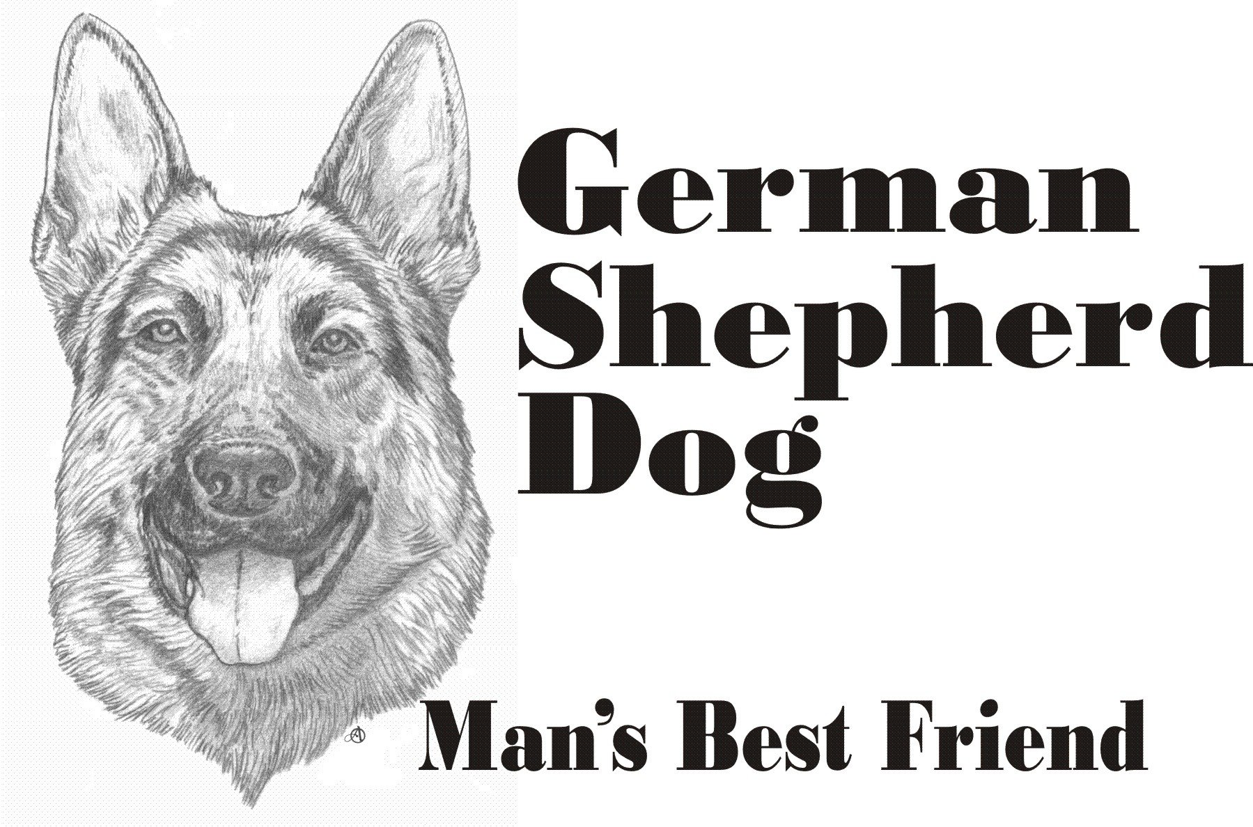 German Shepherd Best Friend T-Shirt for Men - Comfortable & Stylish Dog Lover Tee - Perfect for Casual Wear, Gifts & Dog Owner Apparel