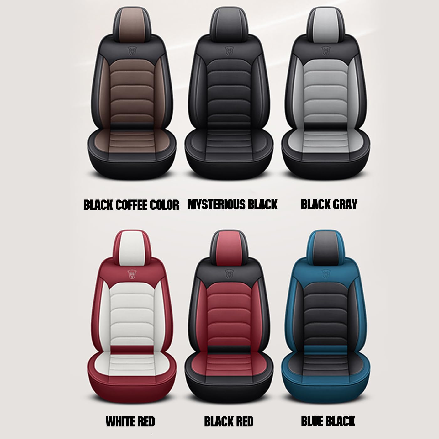 Universal 5-Seat Car Seat Covers - Premium Nappa Leather, Super Breathable & All-Season Use with 3D Foam Back Support & Storage Bags (Black/Red) - Perfect for SUVs, Sedans & Family Road Trips