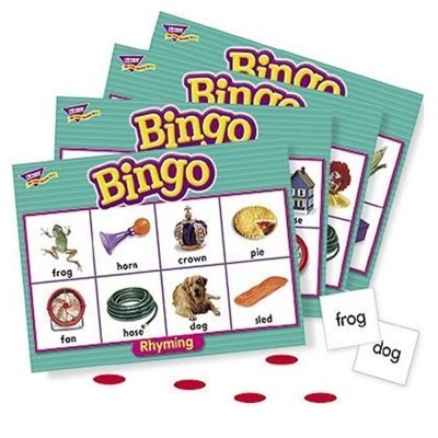 Bingo Game with Rhyming Words - Fun Educational Activity for Kids & Classroom Learning