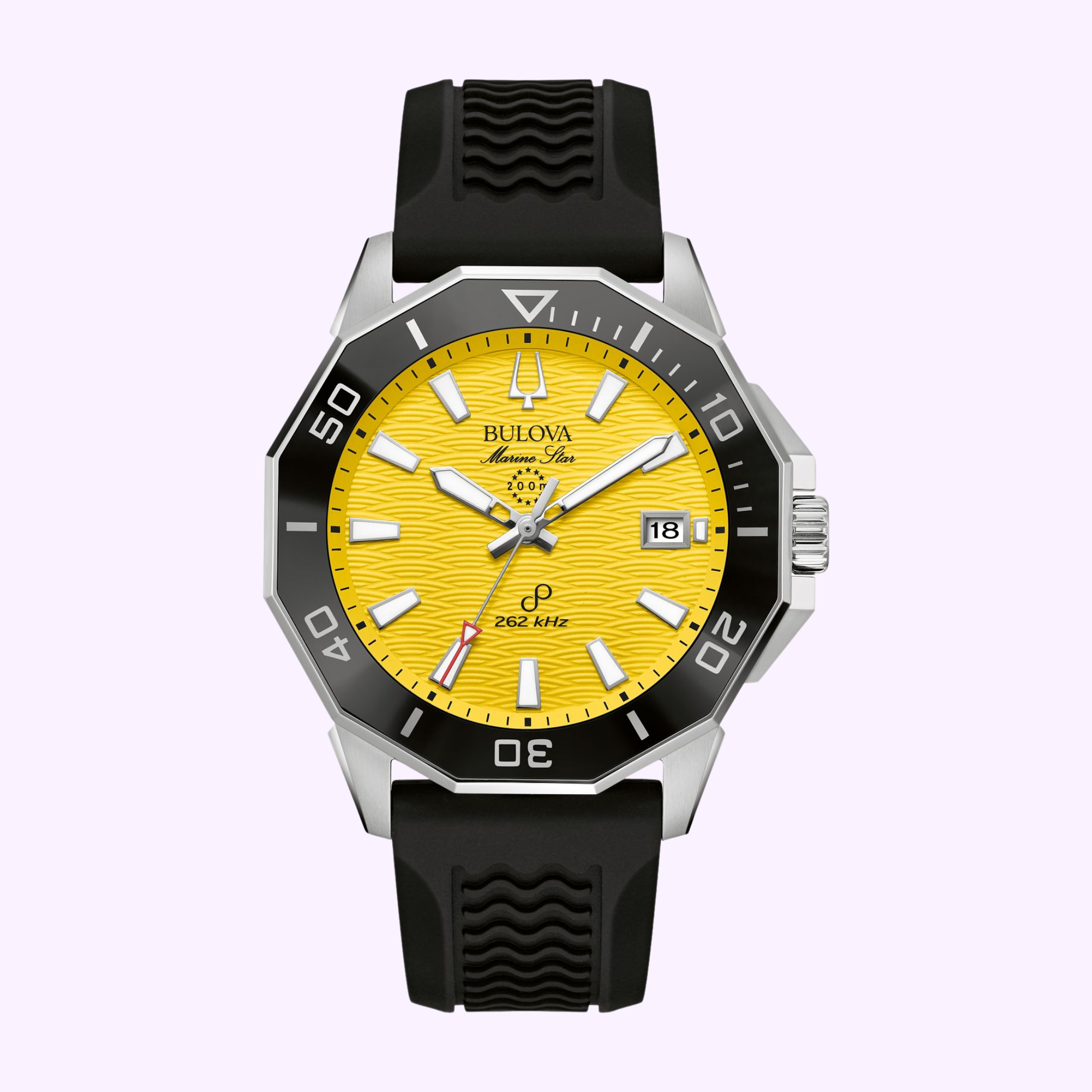 Bulova 96B431 Marine Star Men's Watch - Waterproof Stainless Steel Chronograph for Diving, Swimming & Outdoor Activities