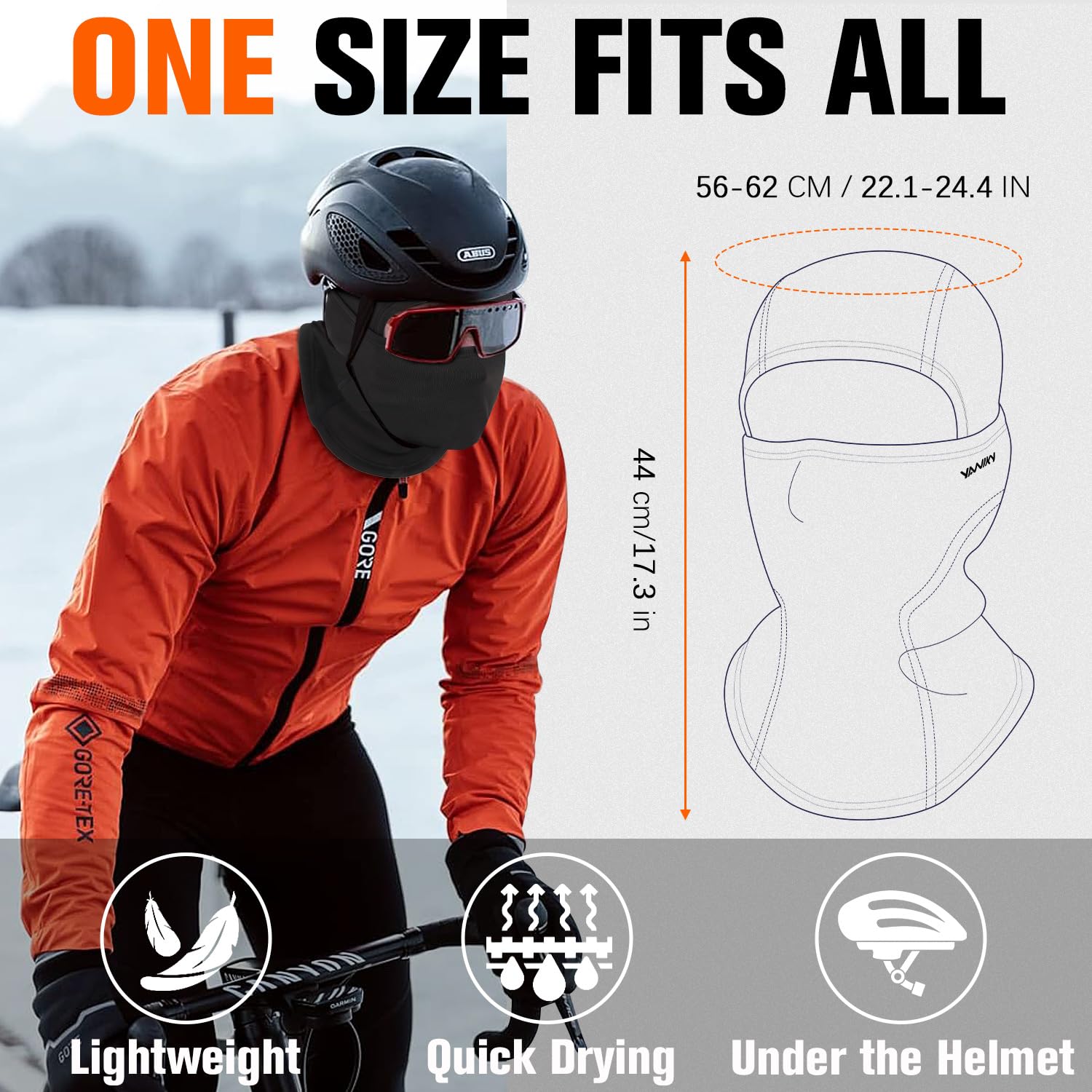 Balaclava Ski Mask - Windproof & Thermal Winter Face Cover for Men & Women - Full Face Protection for Cold Weather - Ideal for Skiing, Motorcycling, Snowboarding & Outdoor Activities