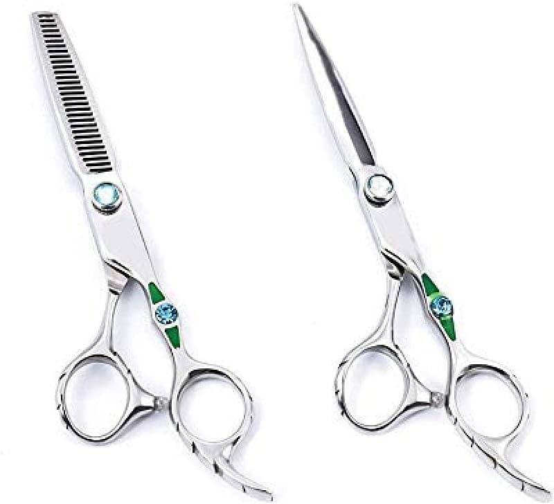 Professional 6-Inch Barber Scissors - Hairdressing Shears for Precision Hair Cutting & Thinning | Salon-Grade Styling Tools for Barbers & Hairstylists | Perfect for Salon, Home Use & Professional Grooming