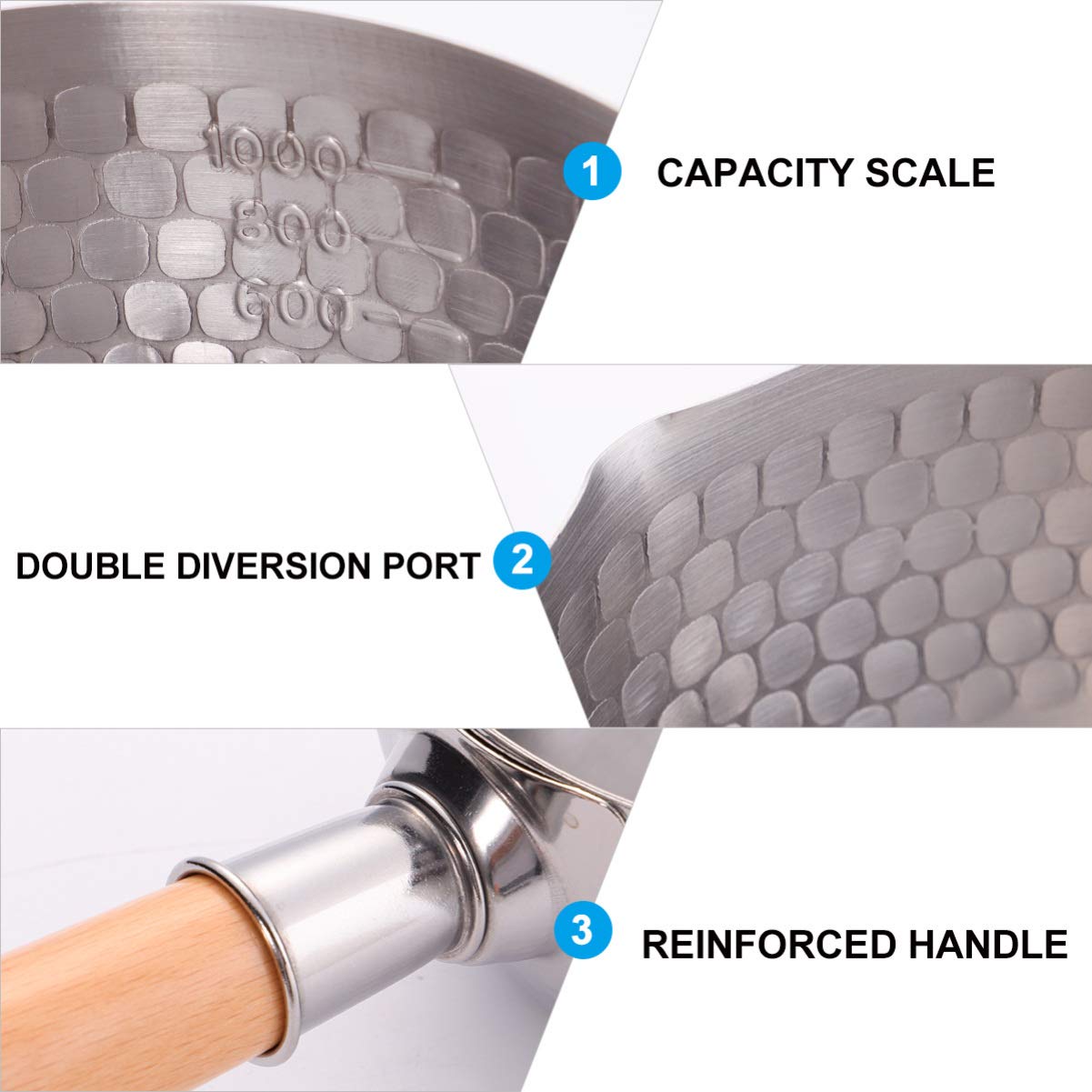 Cabilock 1 Set Multi-Functional Cooking Pot - Snow Pan, Instant Noodle Pot, Milk Pan, Stew Pot & Sauce Pan for Kitchen, Camping & Dorm Cooking