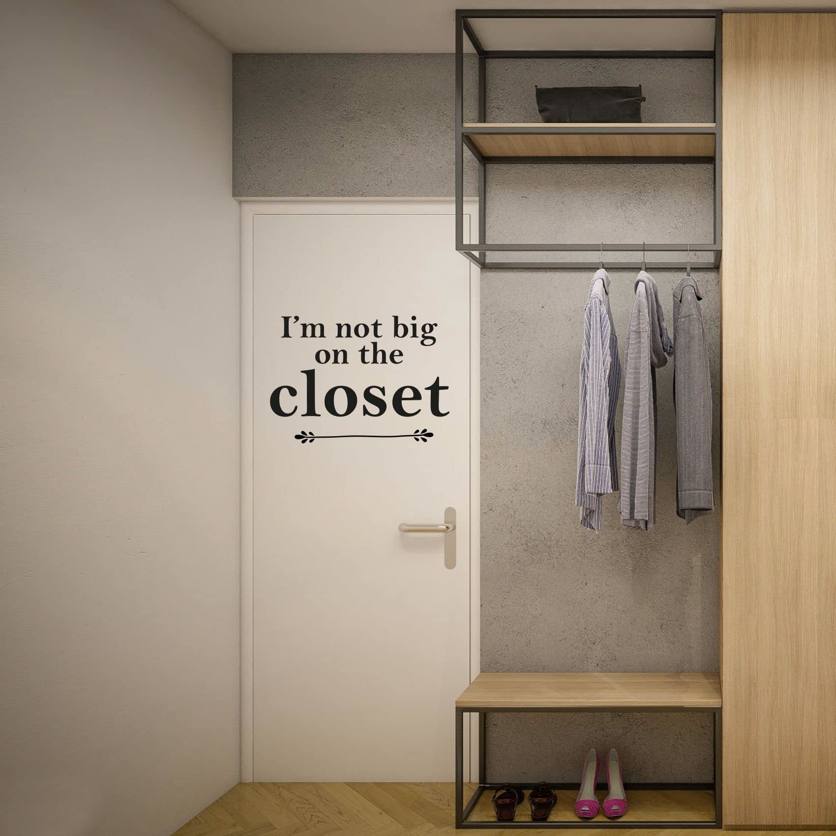 Life Quotes Vinyl Wall Decal - Inspirational Closet Art Sticker for Dressing Room, Wardrobe & Home Decor (24x40 Inch) | Perfect for Bedroom, Walk-in Closet & Fashion Lover's Space