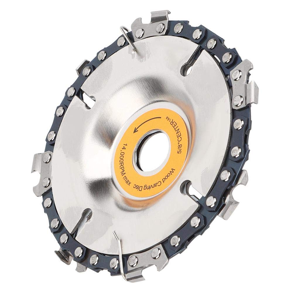 4 Inch Carbide Chain Saw Disc Cutting Blade - Angle Grinder Blade for Wood, Plywood, Stone & Metal - Stump Grinder & Wood Carving Disc - Perfect for DIY Projects, Woodworking & Metal Cutting