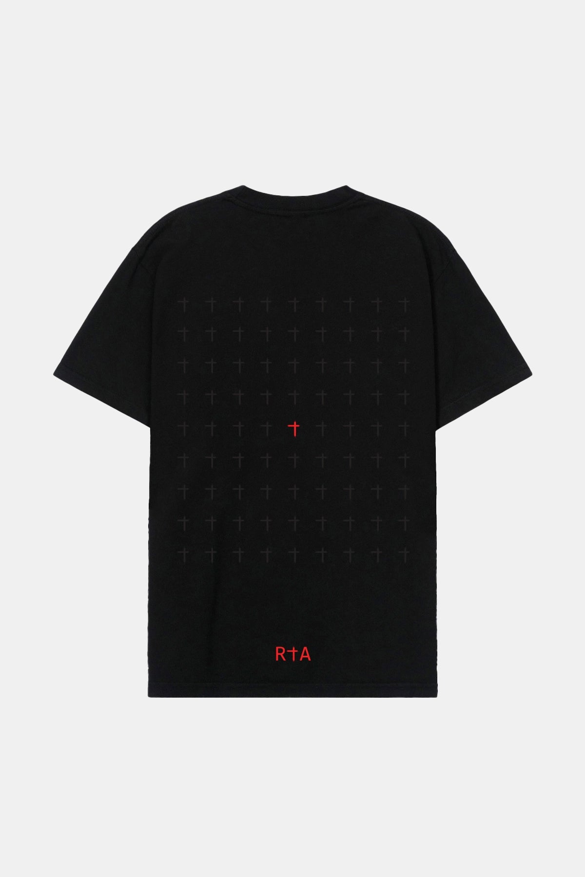 BLACK RED RIP CROSS