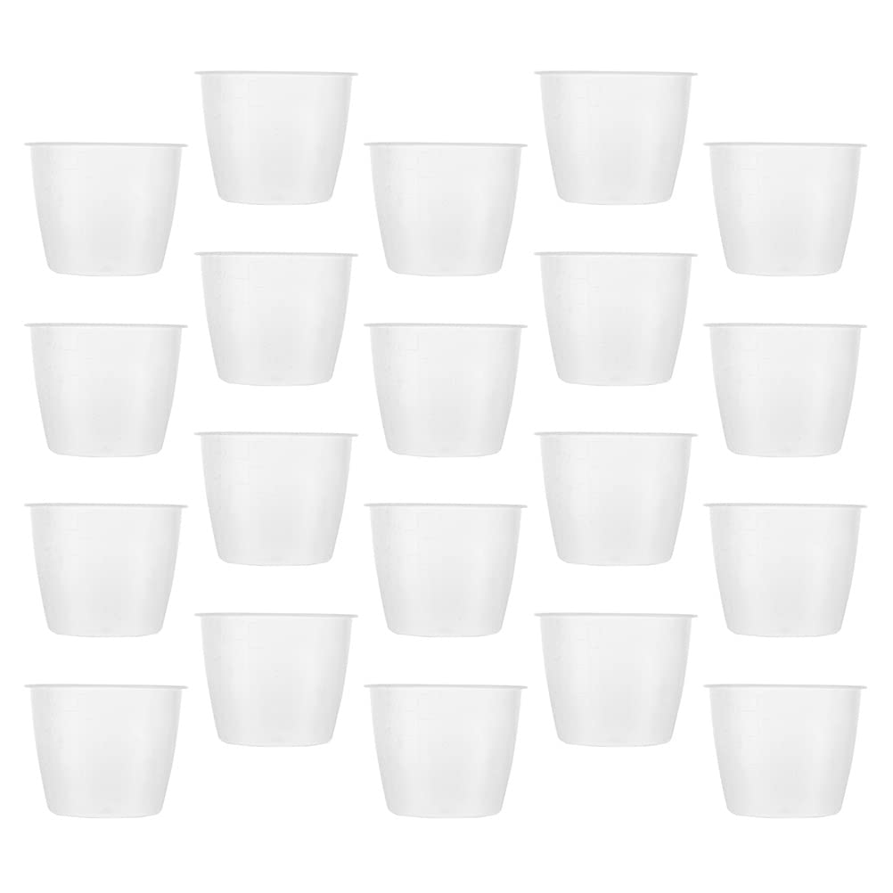 DOITOOL 20-Piece Clear Plastic Rice Measuring Cups Set - Perfect for Rice Cooker, Baking & Meal Prep - Essential Kitchen Measurement Tools for Cooking & Portion Control