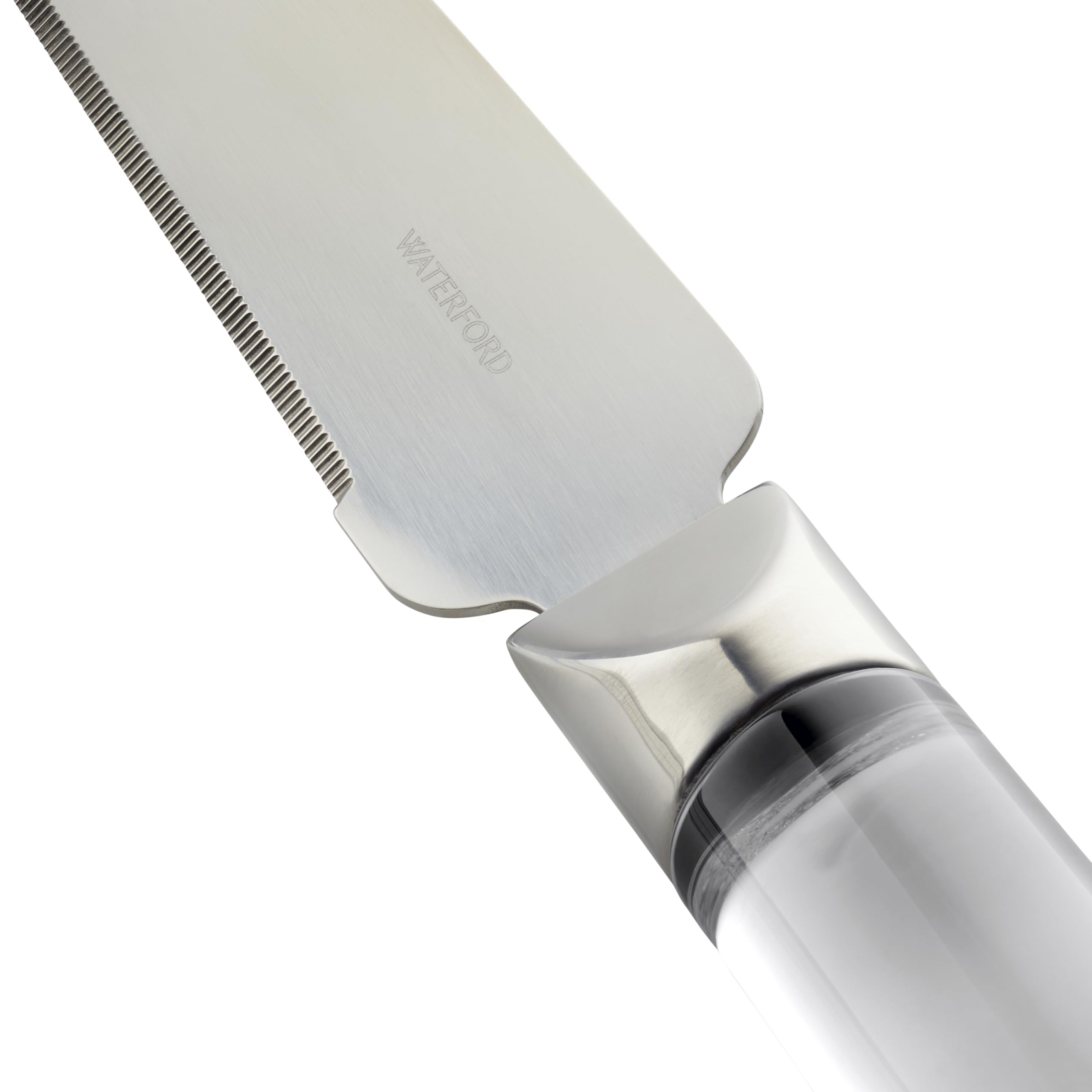 Waterford Lismore 13-Inch Clear Crystal Cake Knife - Elegant Wedding, Anniversary & Special Occasion Dessert Serving Cutlery