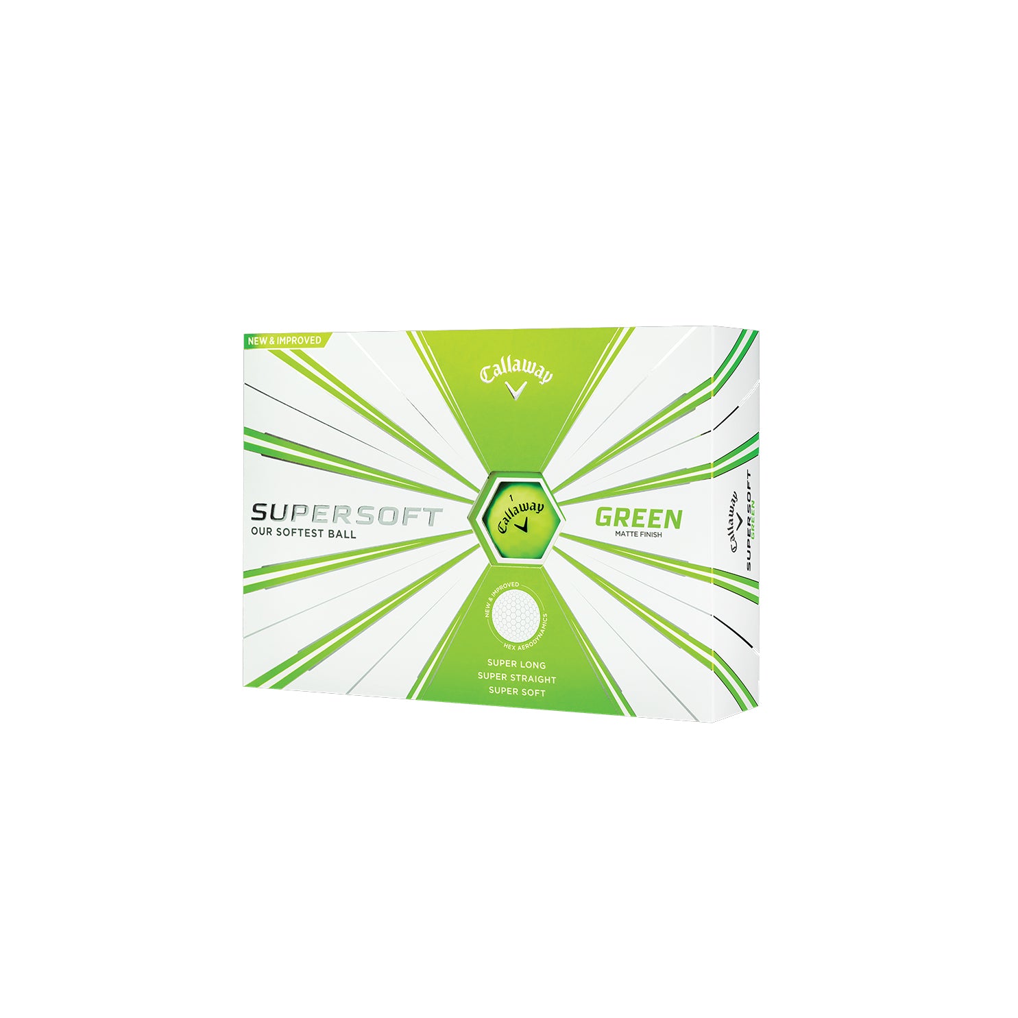 Callaway Supersoft Golf Balls - 12 Pack, Low Compression for Longer Distance & Straighter Shots | Perfect for Beginners & High Handicappers | Use on Fairways, Driving Range & Tournament Play