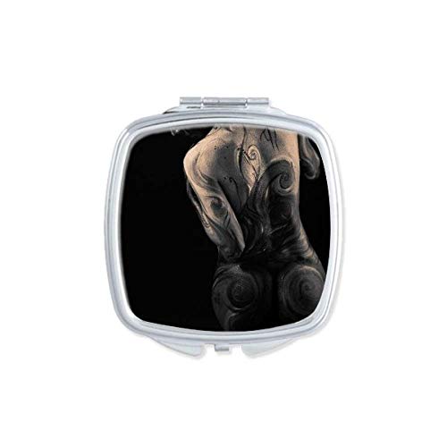 DIYthinker Portable Compact Pocket Mirror - Double Sided Glass Makeup Mirror for Body Tattoo & Nude Art, Perfect for Travel, Makeup Touch-ups & Tattoo Artists