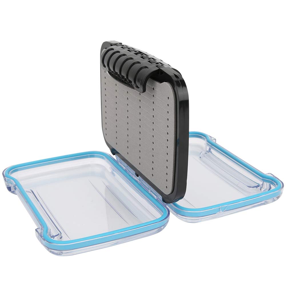 **Waterproof Plastic Fishing Tackle Box - Durable Fly Fishing Hook Storage Container for Adults & Kids - Ideal for Saltwater & Freshwater Fishing - Perfect for Outdoor, Camping & Travel Use**