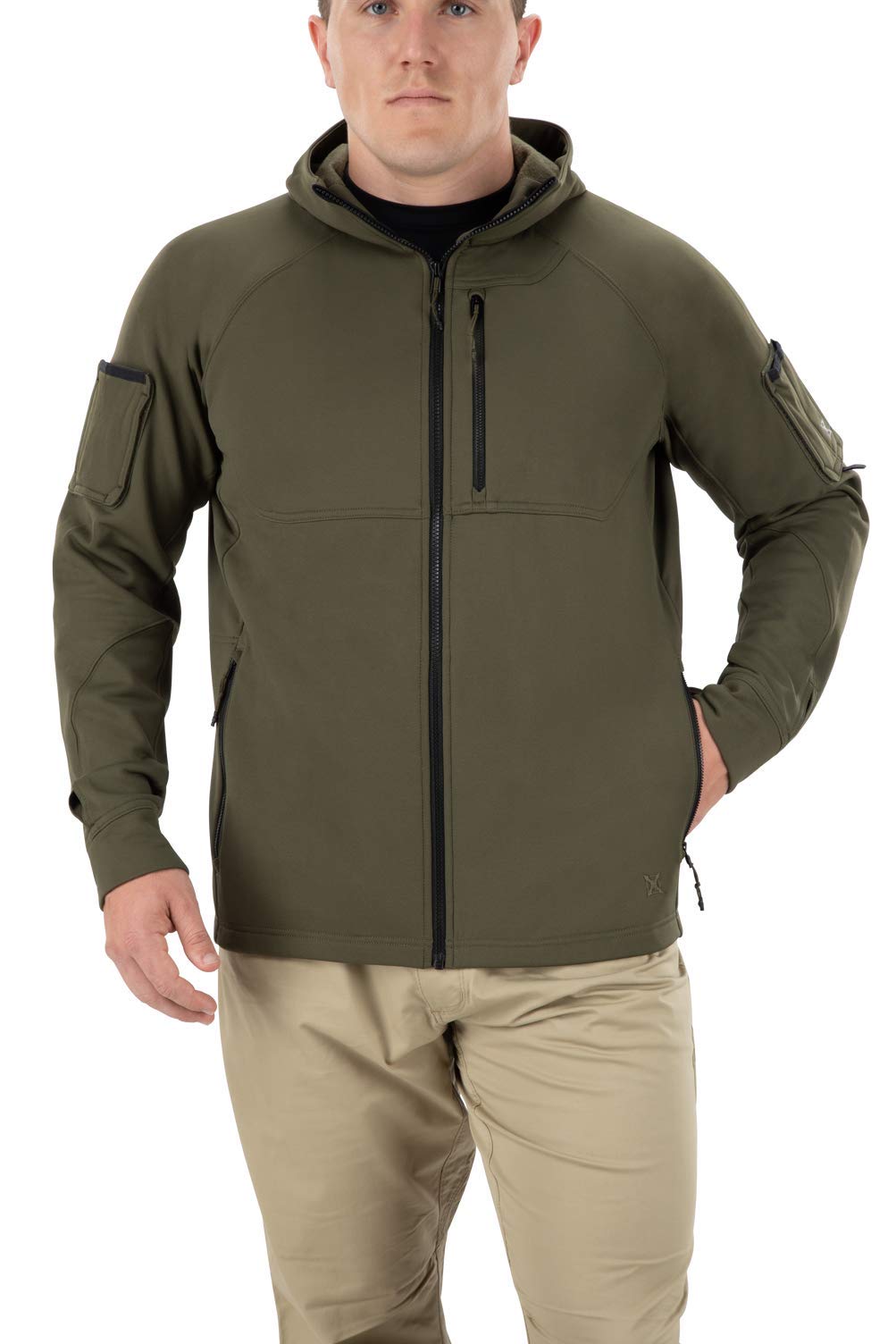 Vertx Men's Firebase Hoody - Lightweight, Water-Resistant Outdoor Hooded Jacket for Hiking, Camping & Everyday Wear