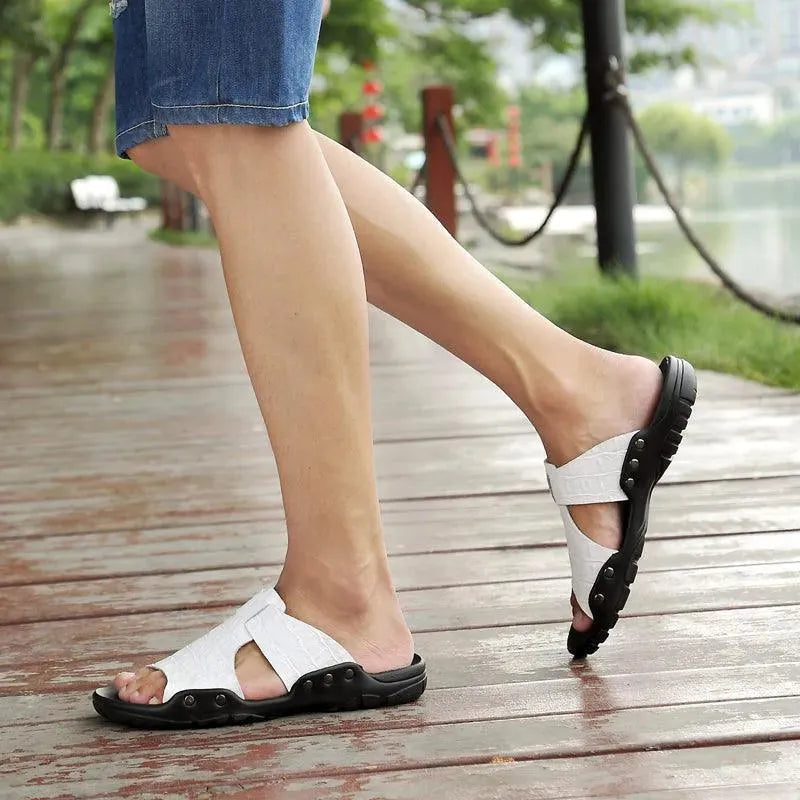 Valston Genuine Leather Sandals for Women - Comfortable Summer Casual Shoes - Perfect for Beach, Vacation & Outdoor Walking