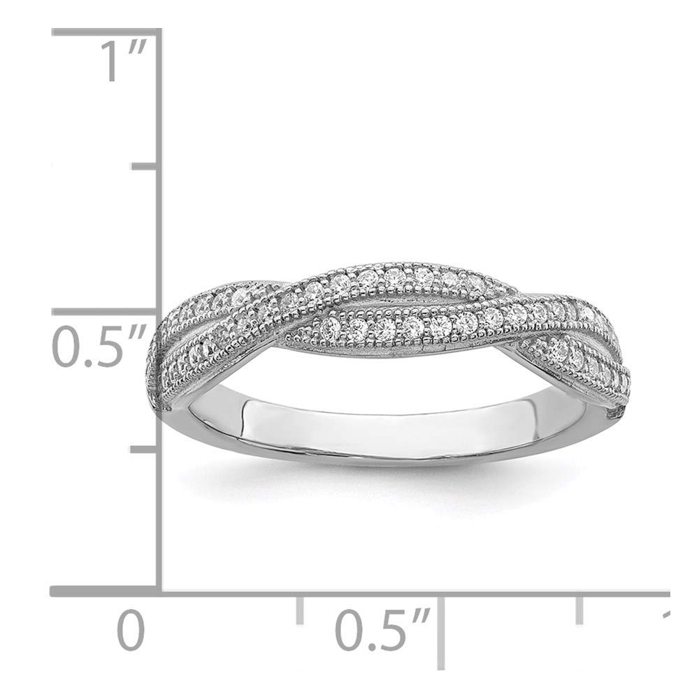 925 Sterling Silver Cubic Zirconia Brilliant Embers Ring - Elegant Women's Fine Jewelry for Gifts, Anniversaries & Special Occasions | Perfect for Date Nights, Weddings & Formal Events