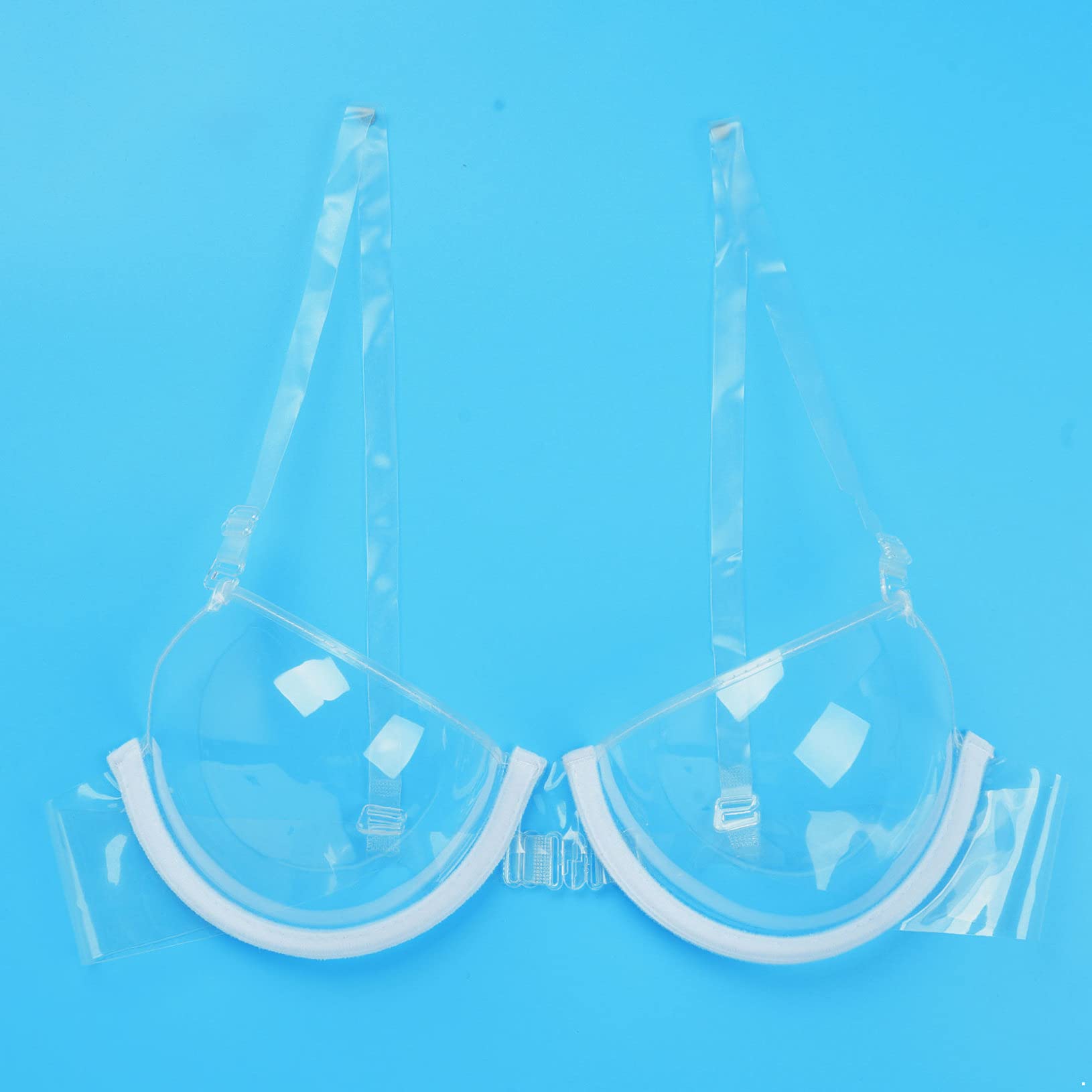 ACSUSS Sexy Transparent Push Up Bra for Women - Ultra Thin Straps, Clear Plastic, Invisible Underwear | Perfect for Date Nights, Lingerie Sets & Special Occasions