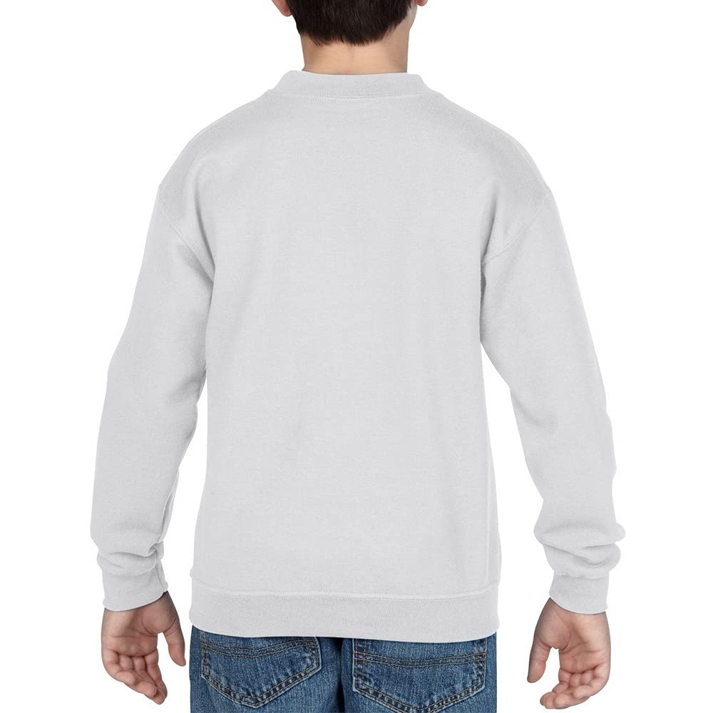 Gildan Boys Crewneck Sweatshirt 2-Pack - XS Safety Pink for School & Play