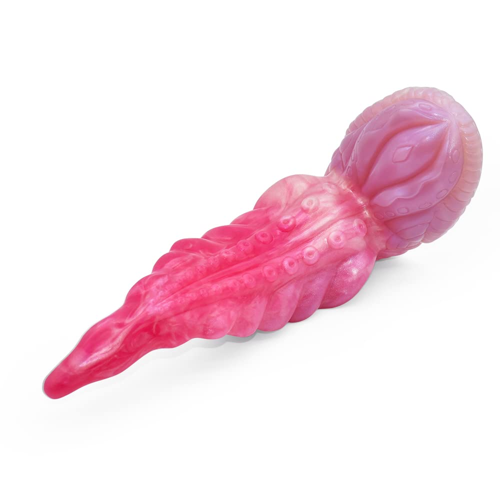 BeHorny Liquid Silicone Octopus Tentacle Dildo with Strong Suction Cup - Realistic Fantasy Sex Toy for Women & Couples - Perfect for Solo Play, BDSM, and Roleplay Scenes