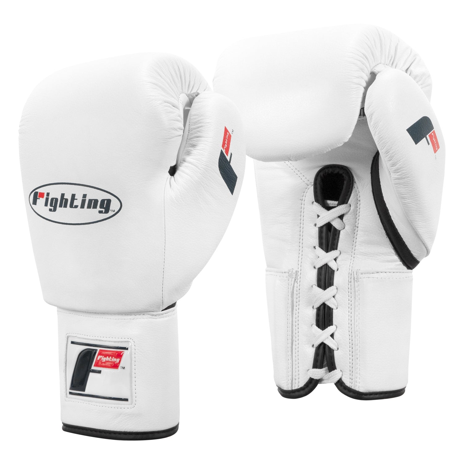 Fighting Fury Professional Lace-Up Boxing Gloves for Training - Premium Leather MMA Sparring & Heavy Bag Workout Gear