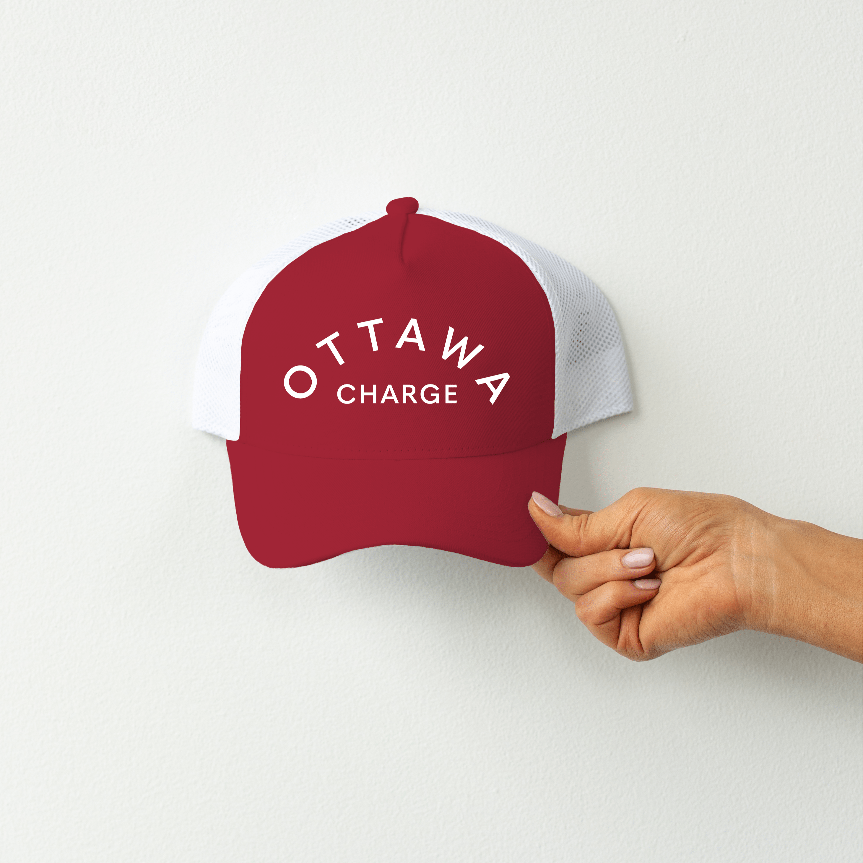 Ottawa Charge Unisex Adjustable Trucker Hat for Men & Women - Perfect for Outdoor Activities, Sports & Casual Wear