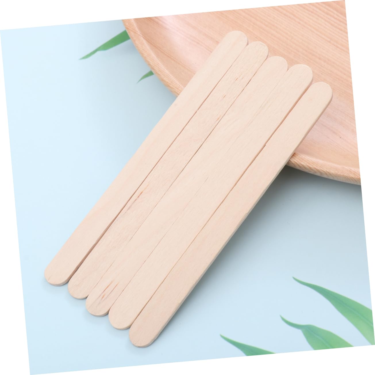 300 Pcs Wooden Wax Spatulas - CANIGHT Waxing Tools for Eyebrows, Face & Body - Perfect for DIY Waxing, Hair Removal & Beauty Salons