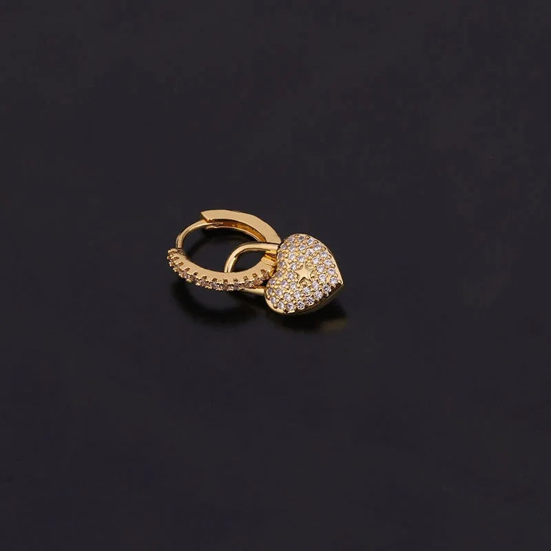 18K Gold Hoop Earrings for Women - Dangle Huggie Earrings Set, Boho Chic Hoop Earrings Jewelry | Perfect for Wedding, Party & Everyday Wear | HSPJ266