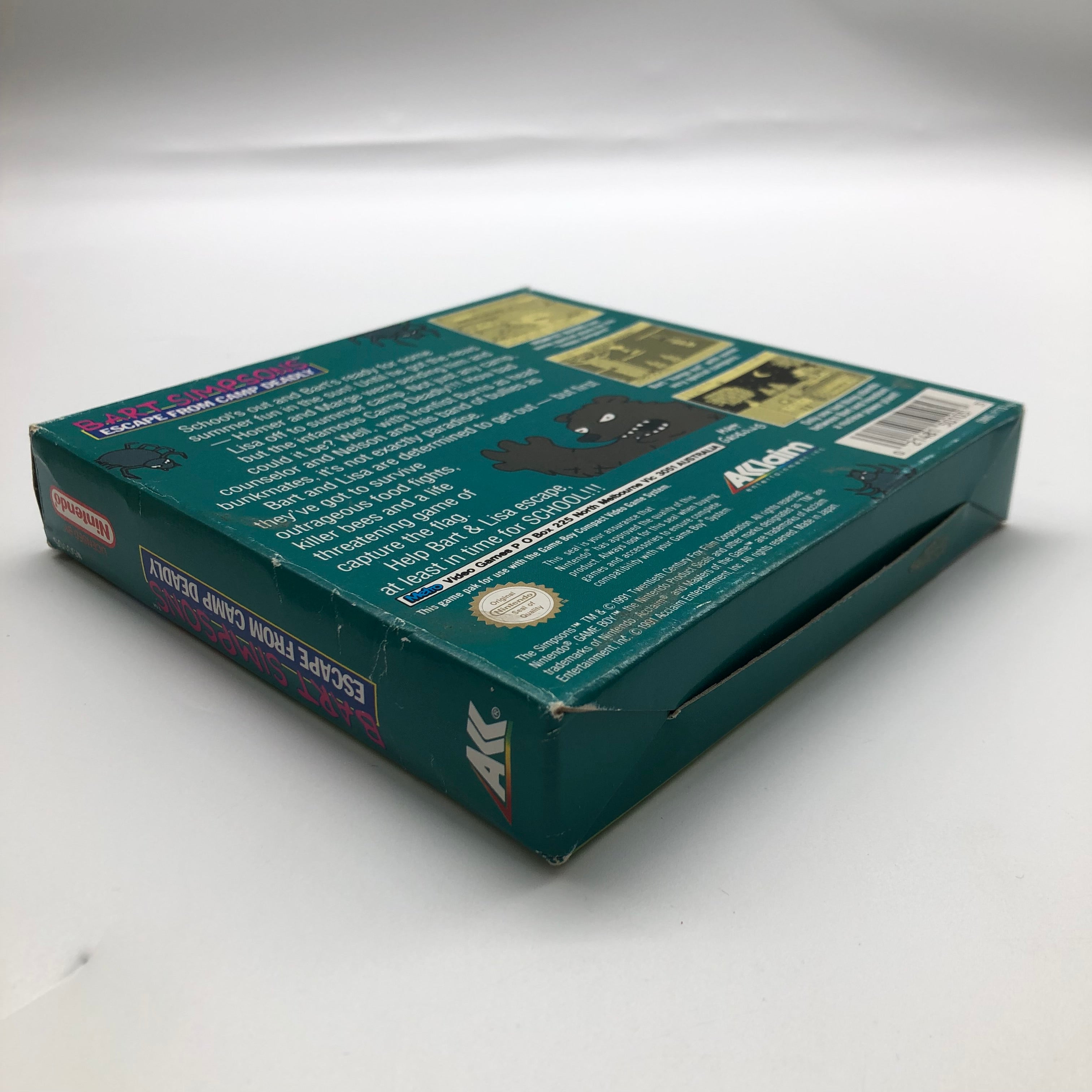 Bart Simpson's Escape from Camp Deadly - Complete Original Nintendo Gameboy Game (Boxed) - Retro Gaming Collectible & Perfect Gift for 90s Cartoon Fans