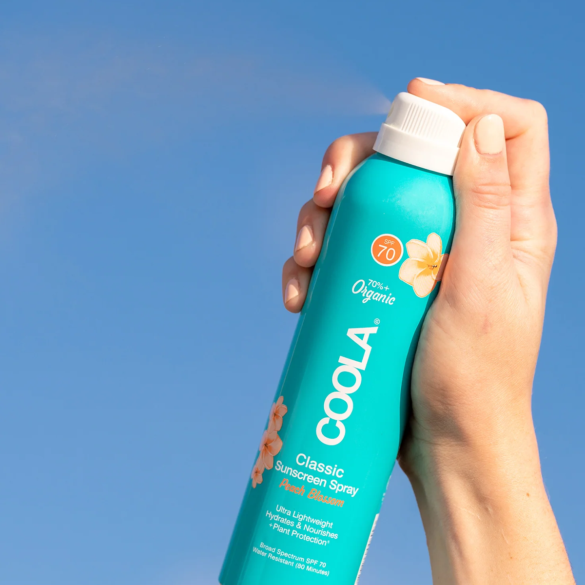 Organic Sunscreen Spray SPF 70 - Classic Body Sunblock for Sensitive Skin | Water-Resistant, Broad Spectrum UVA/UVB Protection | Perfect for Beach, Pool & Outdoor Activities