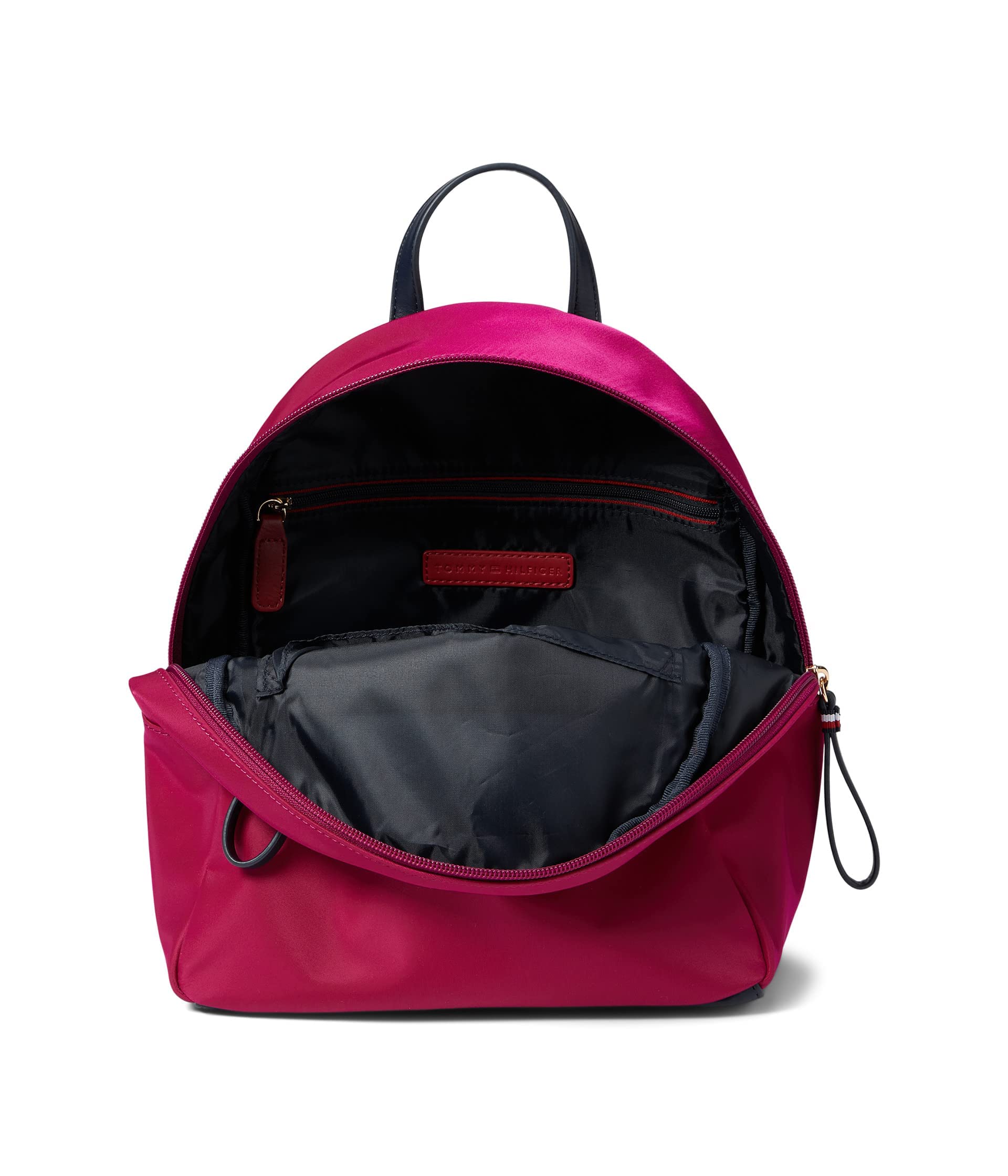Tommy Hilfiger Jennifer II Small Backpack - Smooth Nylon, Italian Wine Color, One Size - Perfect for School, Travel & Everyday Use