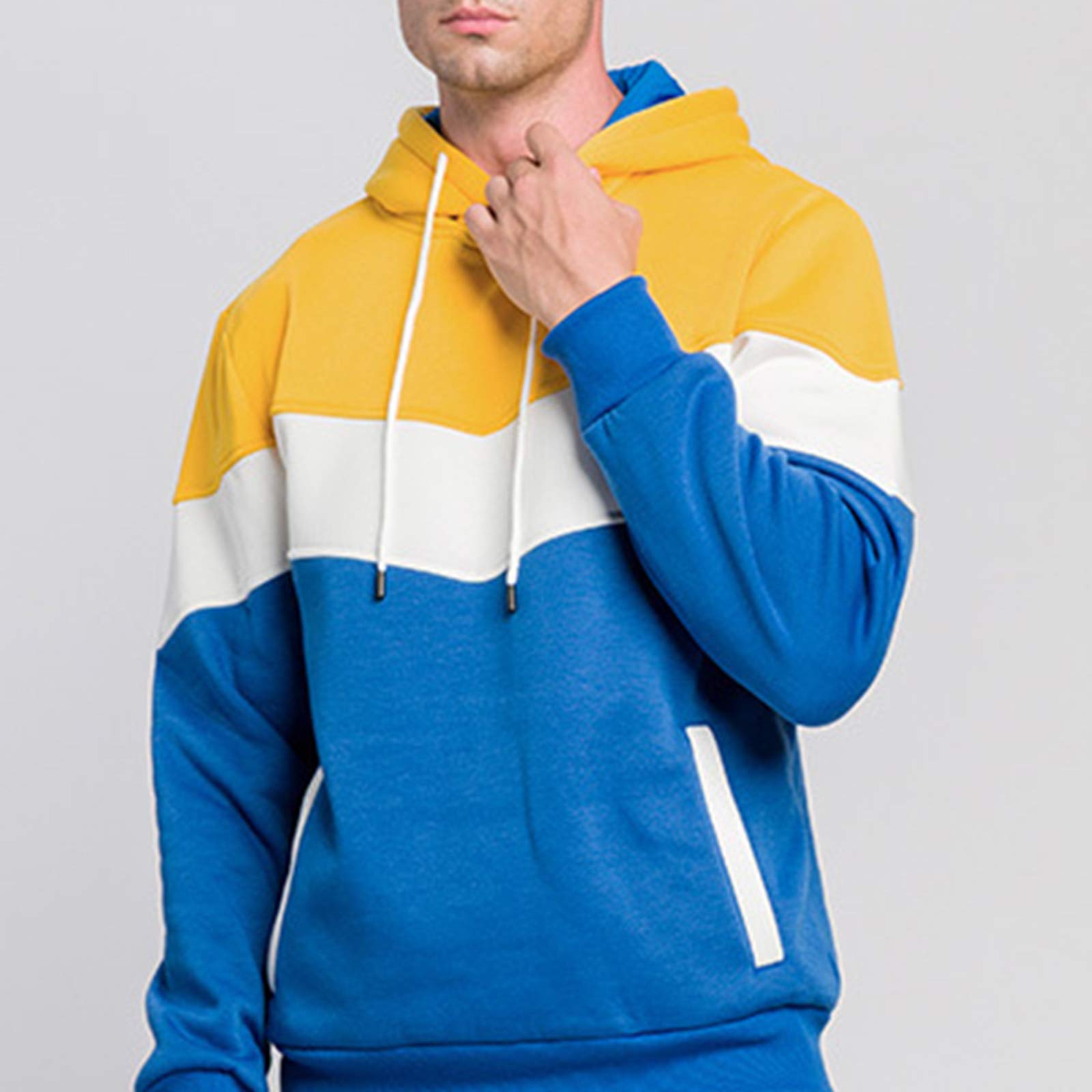 Men's Hooded Athletic Tracksuit 2-Piece Set - Casual Pullover Jogging Sweatsuit for Running, Gym & Lounge Wear - Comfortable Workout Clothes for Men