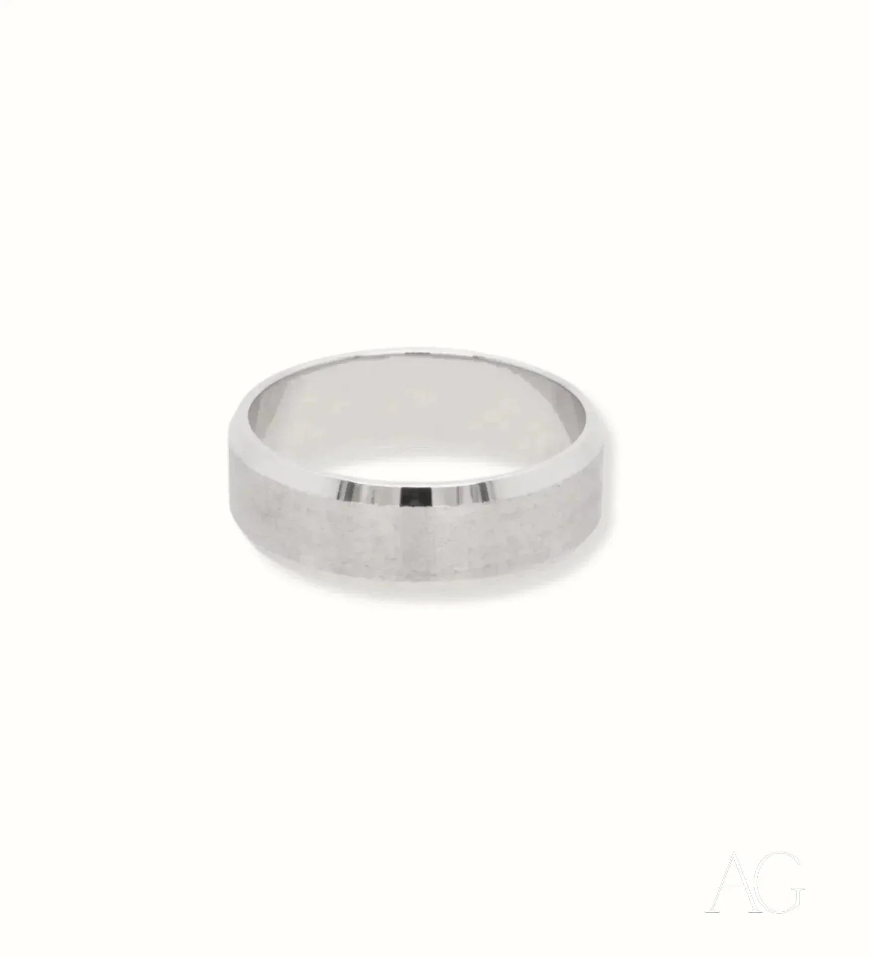 Elegant White Gold Wedding Band for Women - Timeless & Modern Bridal Ring - Perfect for Engagement, Wedding, and Anniversary Gifts