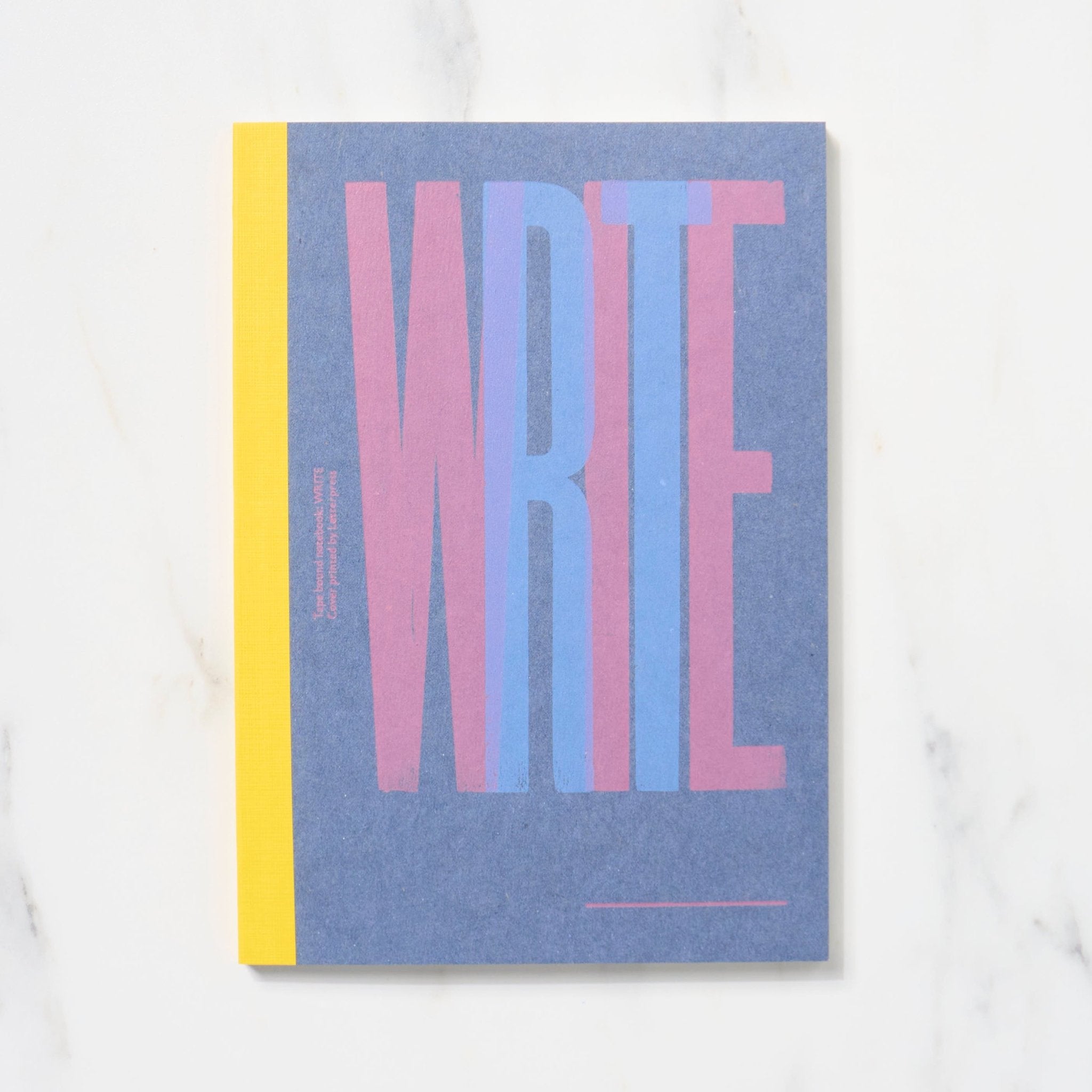 Premium Spine Wrapped Notebook A5 - Handmade Letterpress Cover Journal for Writing, Sketching & Note Taking - Perfect Gift for Writers, Artists & Students
