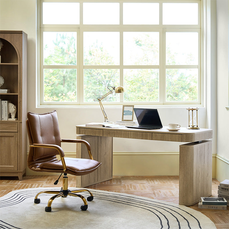 Baggio Modern Electric Height Adjustable Standing Desk with Cable Management - Ergonomic Home Office Desk for Work & Study