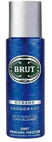 BRUT OCEANS Men's Deodorant Spray - 200ml Long-Lasting Freshness for Active Lifestyles | Gym, Work & Everyday Use