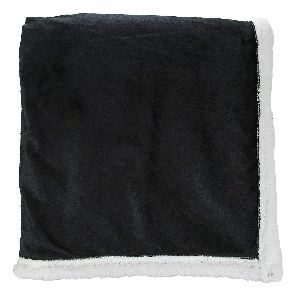 Premium Sherpa Fleece Blanket - Ultra Soft & Warm, Black (Pack of 10) - Perfect for Home, Office, Camping & Gifts