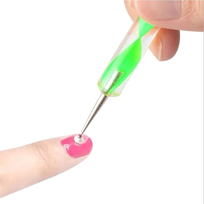 5-Piece Dual-Ended Dotting Pen Set for Nail Art - Professional Dot Paint Manicure Tools Kit with Multiple Color Options | Perfect for Salon, Home DIY Nail Designs and Creative Dot Painting