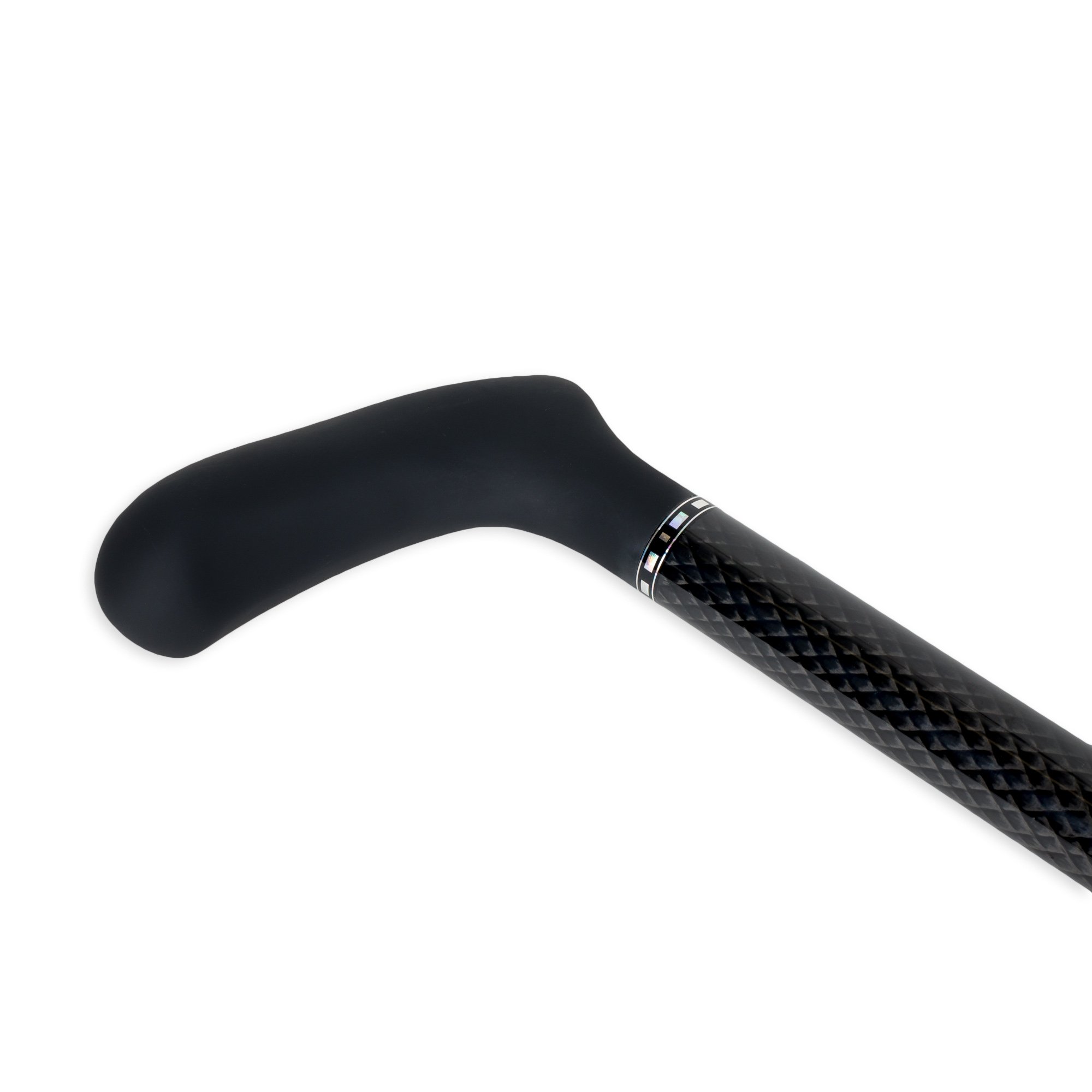 Premium Adjustable Carbon Fiber Walking Cane for Men - Lightweight Ergonomic Support for Hiking, Travel & Daily Mobility