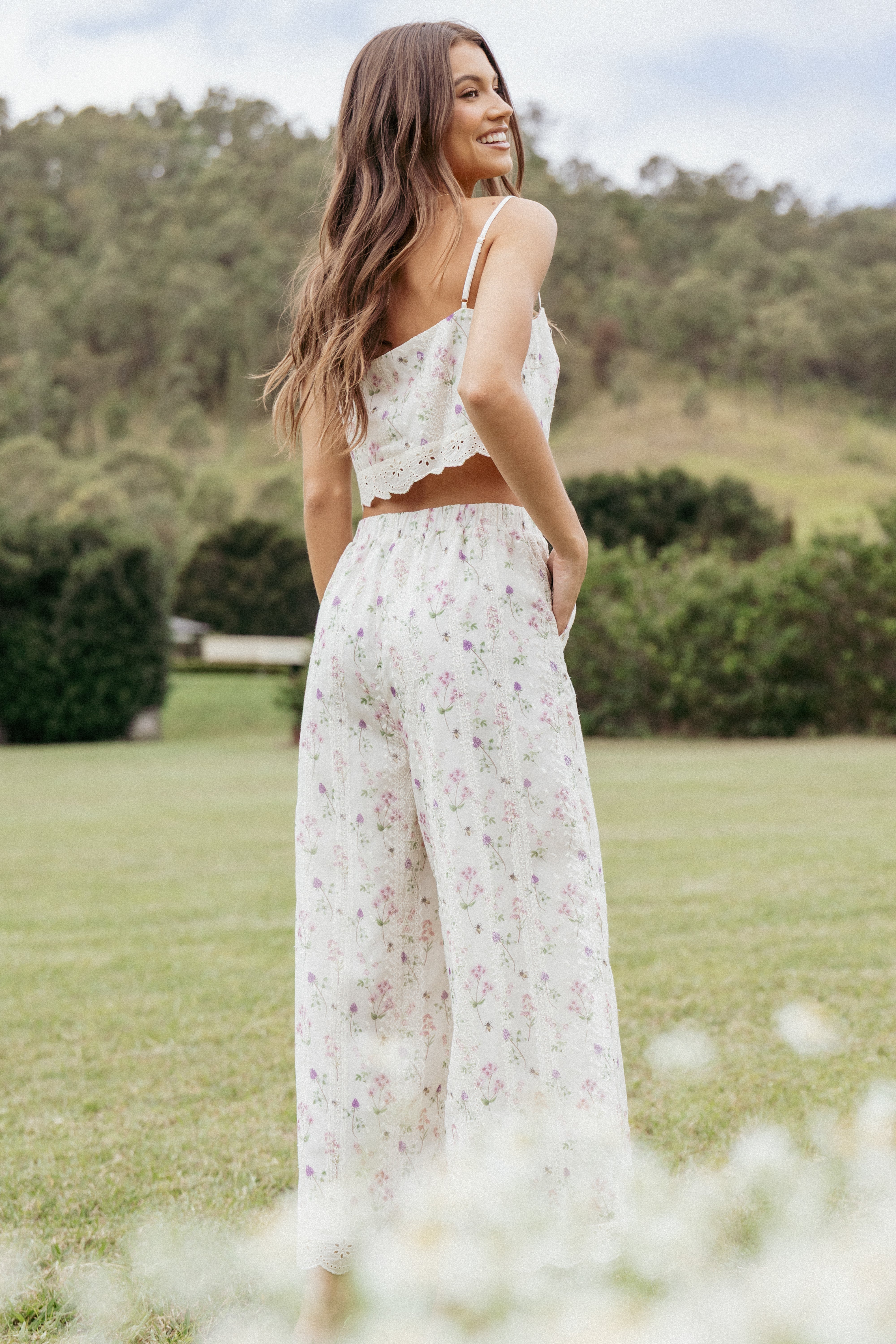 Alison Women's Pink Floral Two Piece Outfit Set - Casual Summer Dress & Top Combo for Beach, Vacation, and Daily Wear