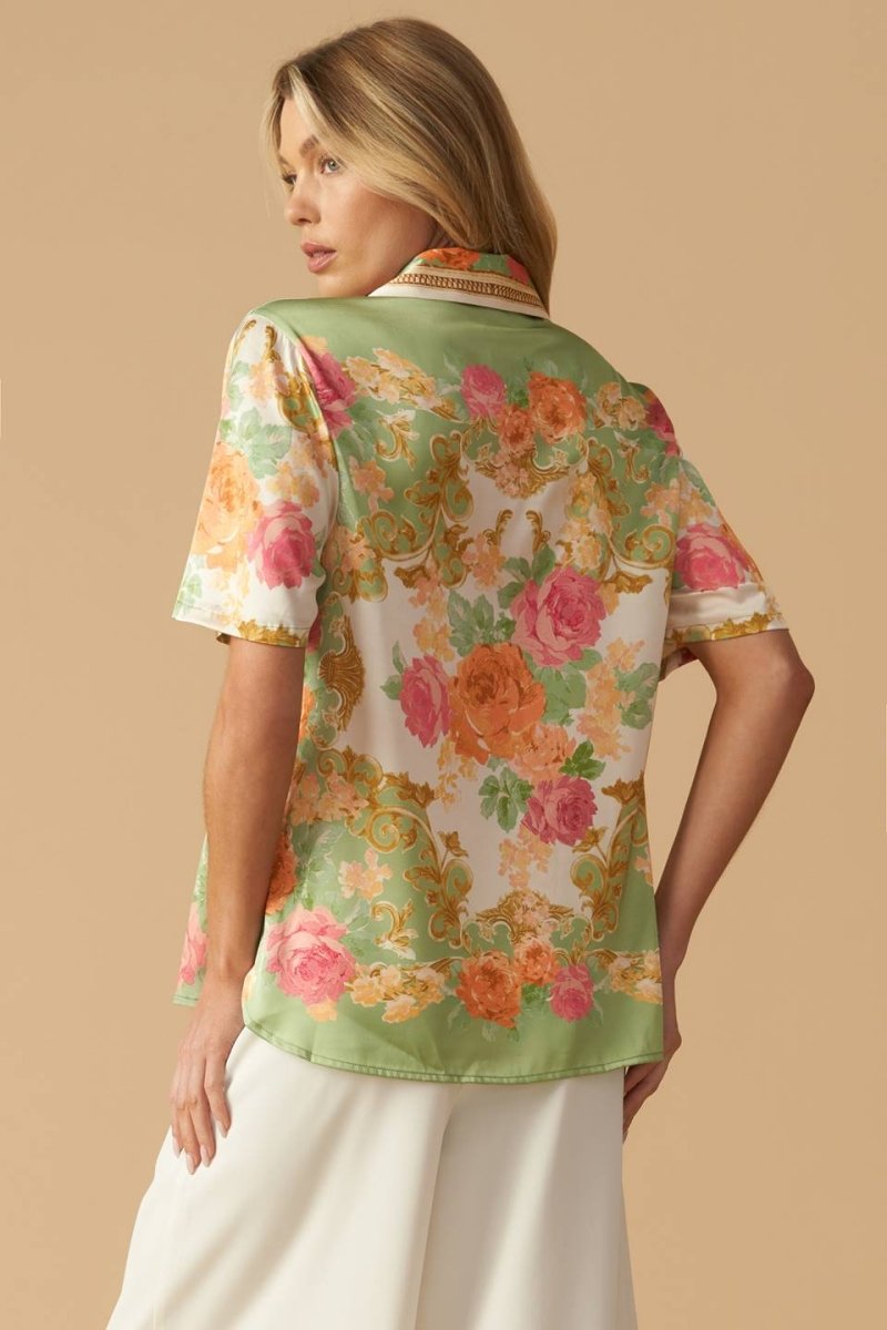 ALL EYES ON ME WOVEN TOP Women's Fashion Blouse - Trendy Casual & Party Wear for Date Nights & Social Events
