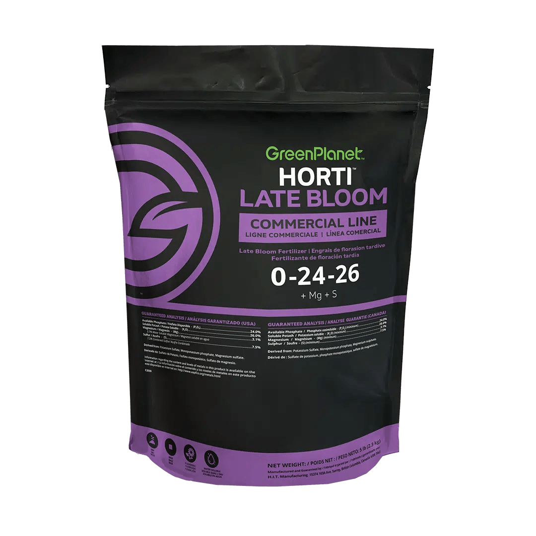 Green Planet Horti Late Bloom (0-24-26) - High Phosphorus Flowering Fertilizer for Indoor & Outdoor Plants - Perfect for Roses, Orchids, and Hydrangeas