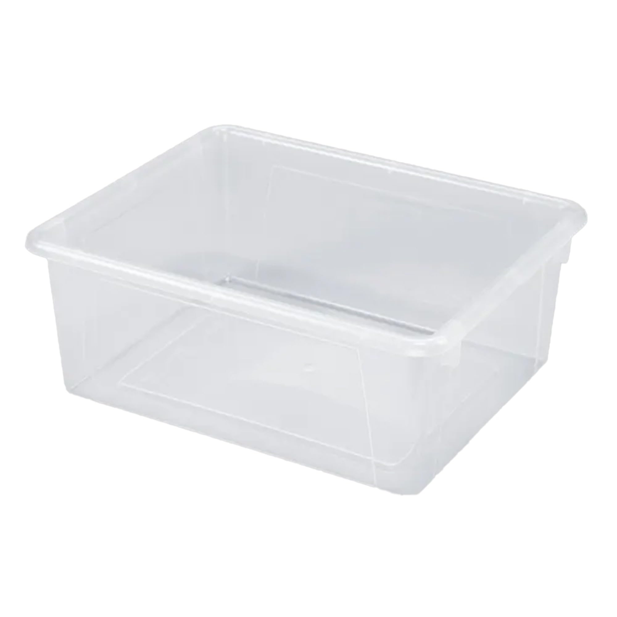 School Smart Durable Plastic Storage Tray - Letter Size Translucent Organizer for Classroom Supplies, Home Office & Craft Organization | Perfect for Teachers, Students & Home Organization