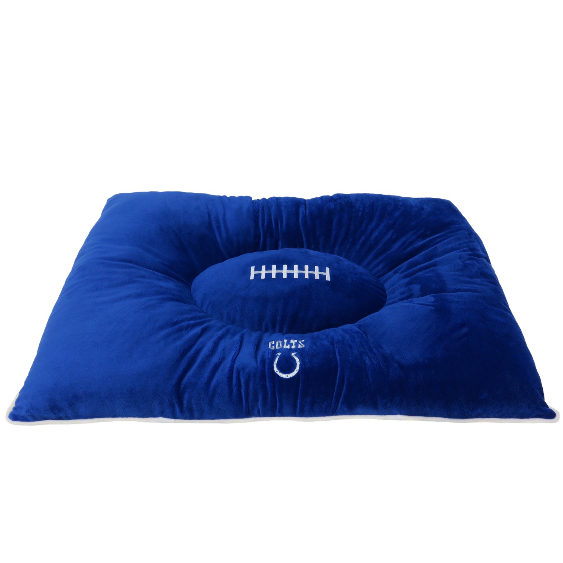 **NFL Indianapolis Colts Pet Bed - Soft & Cozy Plush Pillow Dog Bed for Cats & Small Dogs - Football-Themed Pet Mattress for Cuddling & Warmth - Perfect for Game Day & Home Comfort**