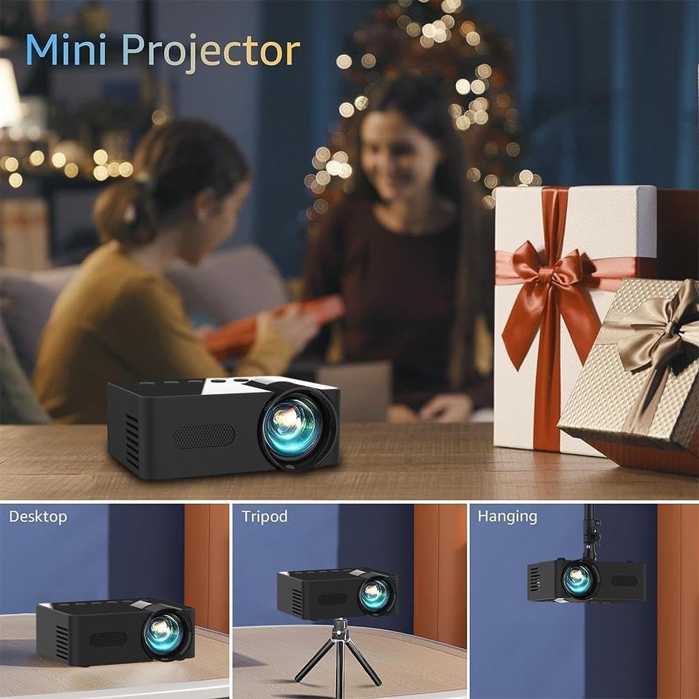 YT100 Mini HD Portable Smart Projector - 1080P Home Cinema, Outdoor Movie Night, Gaming & Travel Entertainment | 2023 New Model