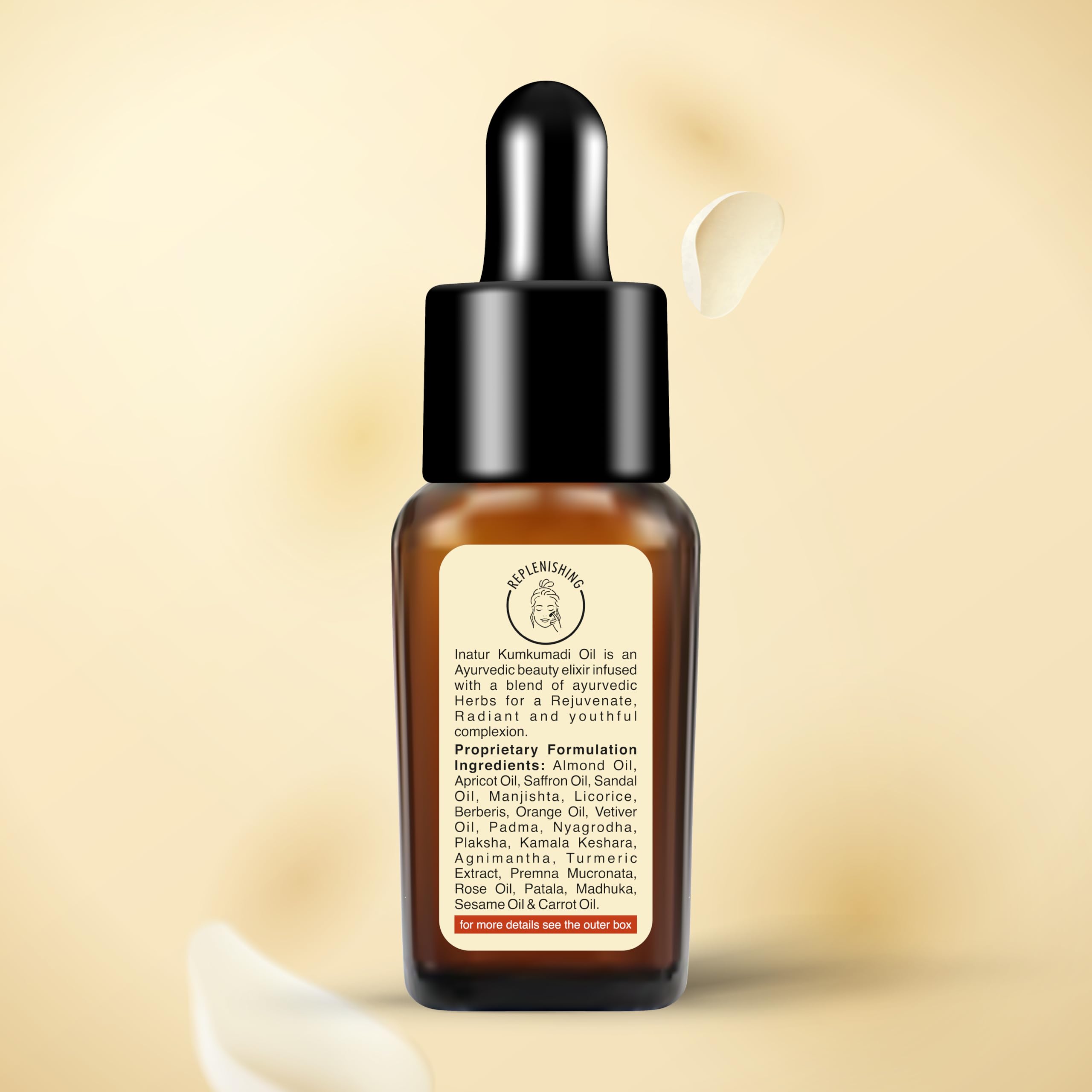 Kumkumadi Ayurvedic Facial Oil for Radiant Glow - Reduces Pigmentation & Blemishes - All Skin Types - 12ml - Perfect for Nighttime Skincare & Anti-Aging Routine