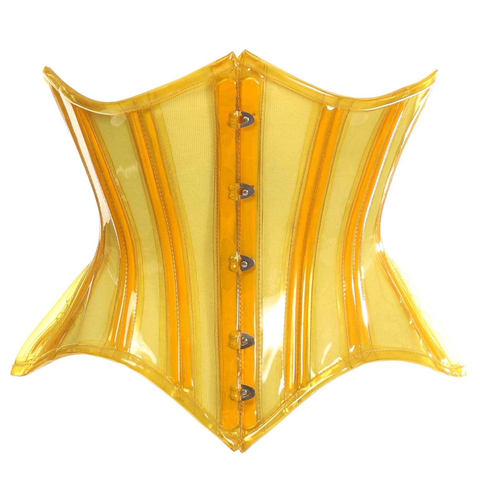 Lavish Clear Curvy Underbust Waist Cincher Corset for Women - Slimming Body Shaper for Hourglass Figure | Perfect for Waist Training, Cosplay, and Special Occasions