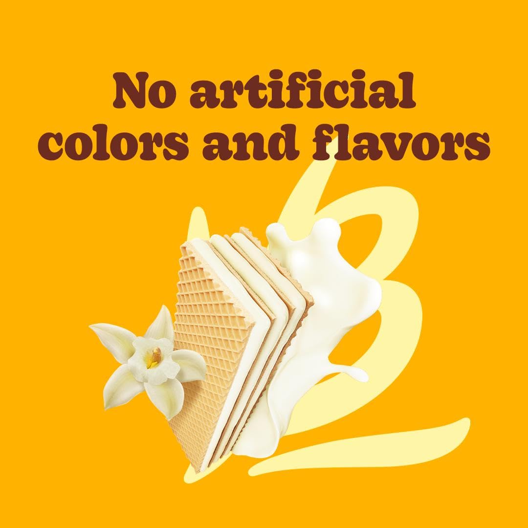 Bauducco Vanilla Wafers - Crispy Wafer Cookies with 3 Layers of Vanilla Cream - Sweet Snack or Dessert - 5.0 oz (Pack of 1) - Perfect for Tea Time, Office Snacks & Party Treats