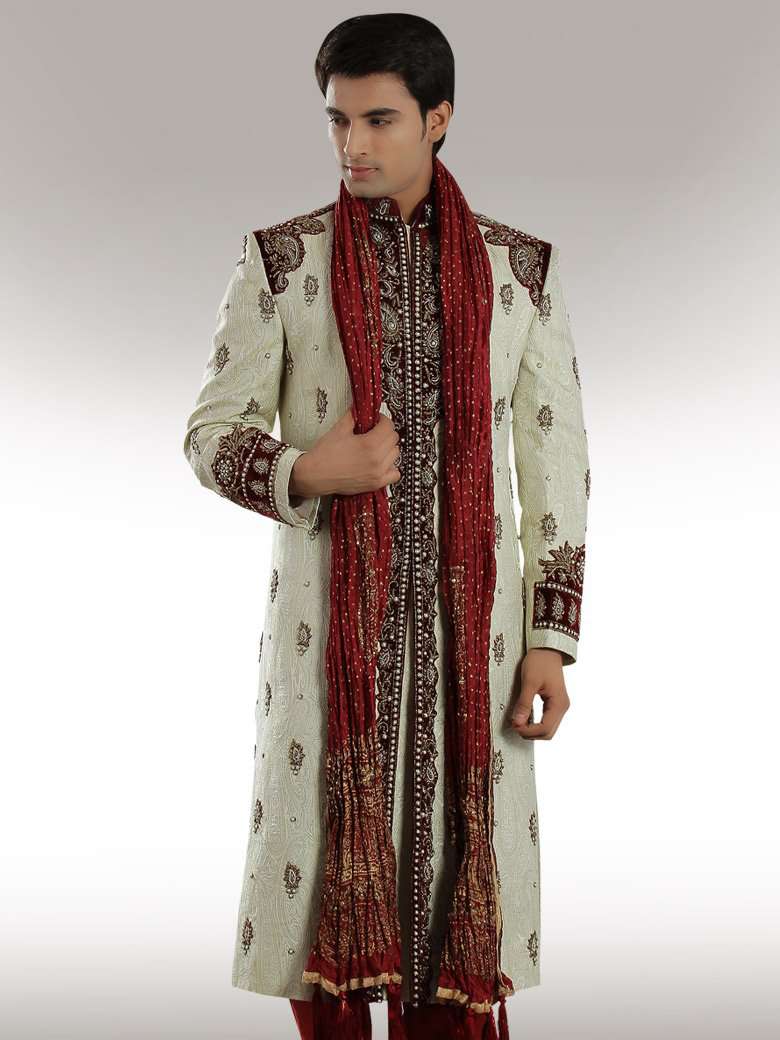 Elegant Amer Groom Designer Sherwani for Men | Premium Wedding Sherwani Outfit | Perfect for Indian Weddings, Engagement & Festive Occasions