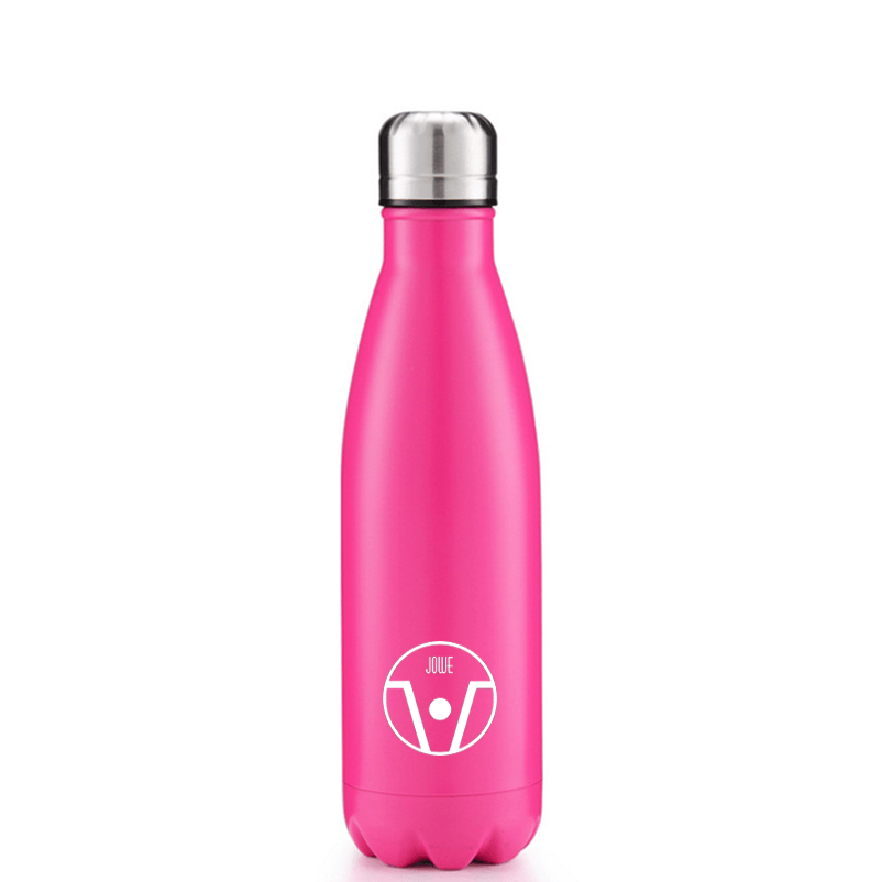 Jowe Insulated Water Bottle - 18oz Stainless Steel Vacuum Flask, Hot & Cold Temperature Retention, Leak-Proof, BPA-Free - Perfect for Gym, Hiking, Travel & Office (Pink)